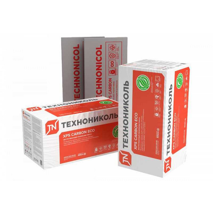 Экструдированный пенополистирол Технониколь XPS CARBON ECO 50х580х1180-L